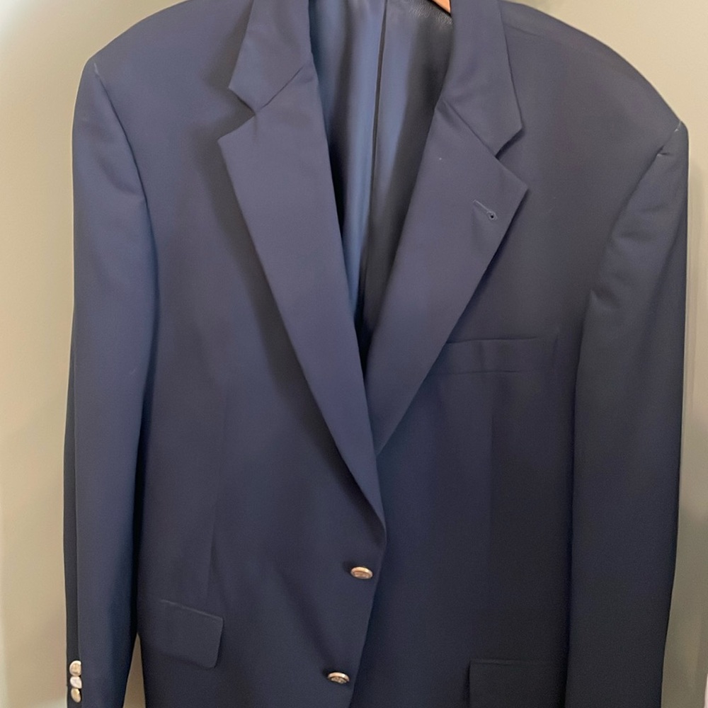 Burberry London James Davis Memphis TN Blue Suit Blazer